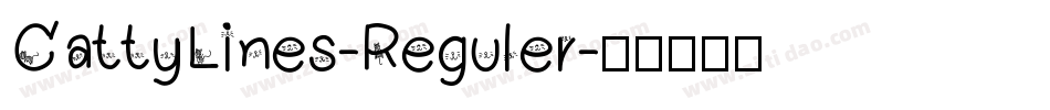 CattyLines-Reguler字体转换
