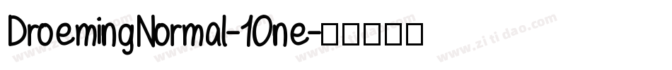 DroemingNormal-10ne字体转换