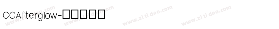 CCAfterglow字体转换