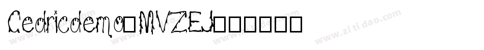 Cedricdemo-MVZEJ字体转换