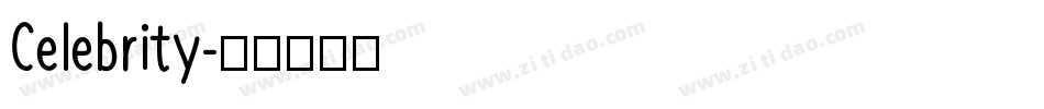 Celebrity字体转换