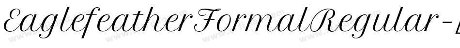 EaglefeatherFormalRegular字体转换