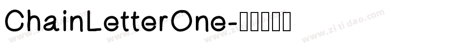 ChainLetterOne字体转换