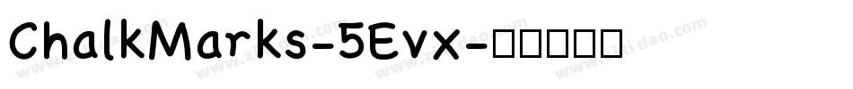 ChalkMarks-5Evx字体转换
