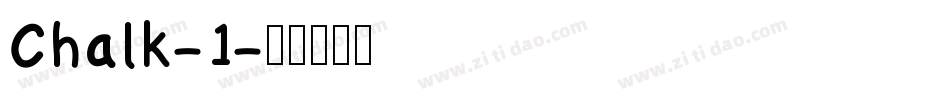 Chalk-1字体转换