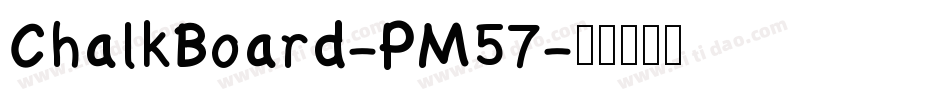 ChalkBoard-PM57字体转换