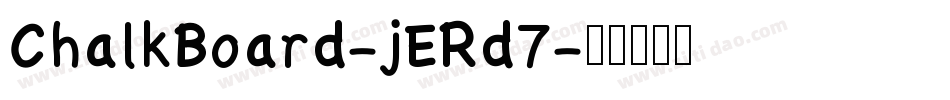 ChalkBoard-jERd7字体转换