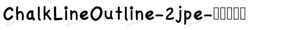 ChalkLineOutline-2jpe字体转换