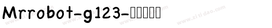 Mrrobot-g123字体转换