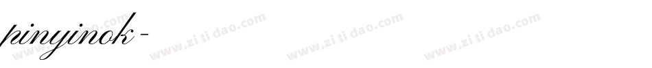 pinyinok字体转换