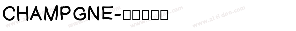 CHAMPGNE字体转换