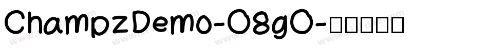 ChampzDemo-O8gO字体转换