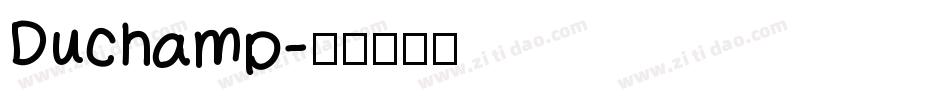 Duchamp字体转换