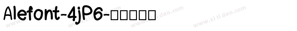 Alefont-4jP6字体转换