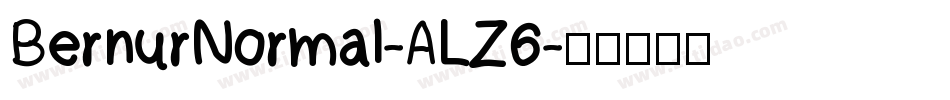BernurNormal-ALZ6字体转换
