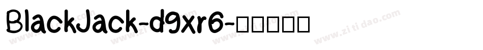 BlackJack-d9xr6字体转换