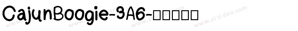 CajunBoogie-3A6字体转换
