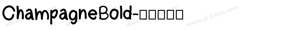 ChampagneBold字体转换