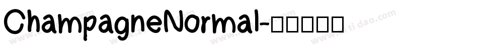 ChampagneNormal字体转换