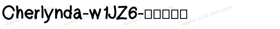 Cherlynda-w1JZ6字体转换
