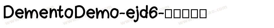DementoDemo-ejd6字体转换