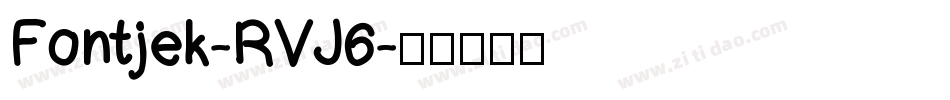 Fontjek-RVJ6字体转换