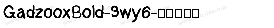 GadzooxBold-3wy6字体转换