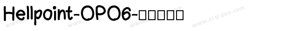 Hellpoint-OPO6字体转换