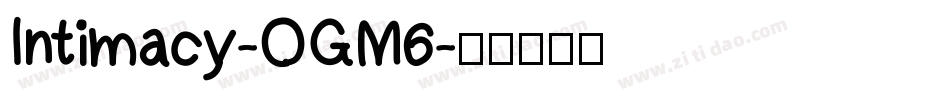 Intimacy-OGM6字体转换