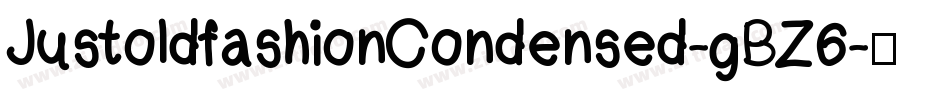 JustoldfashionCondensed-gBZ6字体转换