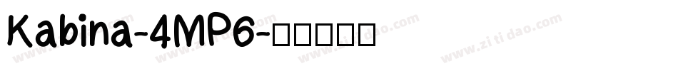 Kabina-4MP6字体转换