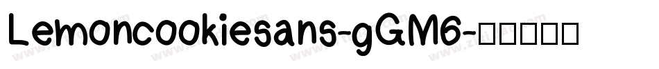Lemoncookiesans-gGM6字体转换