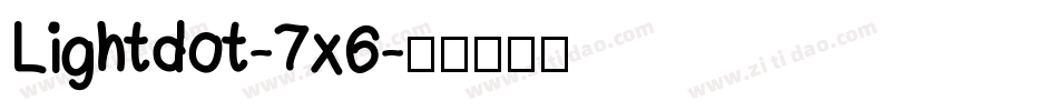 Lightdot-7x6字体转换