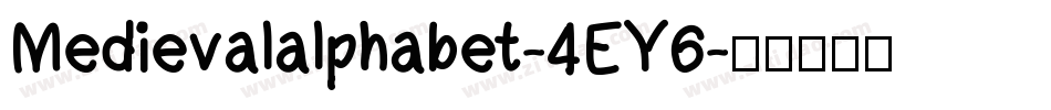 Medievalalphabet-4EY6字体转换