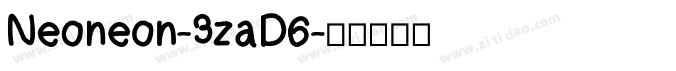 Neoneon-3zaD6字体转换