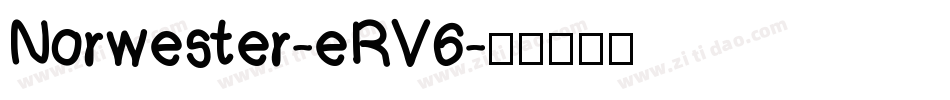 Norwester-eRV6字体转换