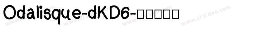 Odalisque-dKD6字体转换