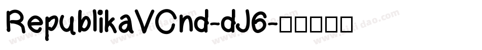 RepublikaVCnd-dJ6字体转换