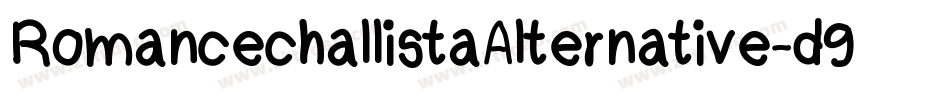 RomancechallistaAlternative-d9rG6字体转换