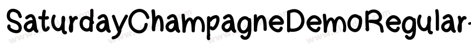 SaturdayChampagneDemoRegular-8KdD字体转换