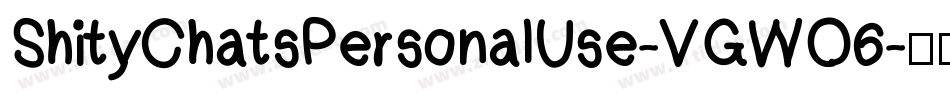ShityChatsPersonalUse-VGWO6字体转换