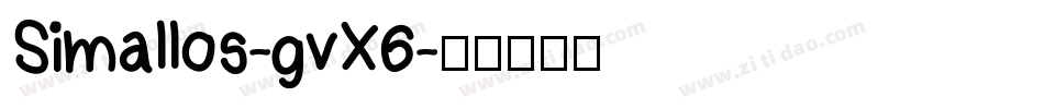 Simallos-gvX6字体转换