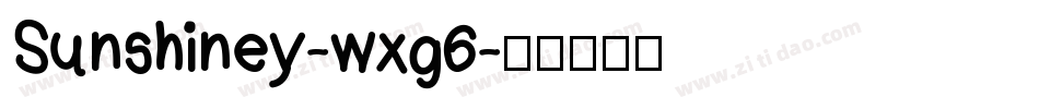 Sunshiney-wxg6字体转换