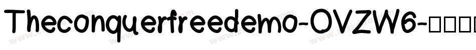 Theconquerfreedemo-OVZW6字体转换