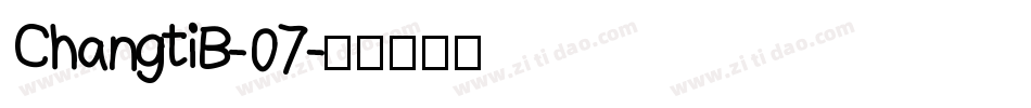 ChangtiB-07字体转换