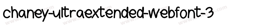 chaney-ultraextended-webfont-3字体转换