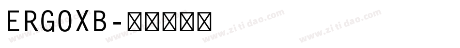 ERGOXB字体转换