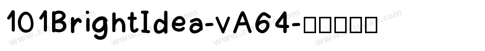 101BrightIdea-vA64字体转换