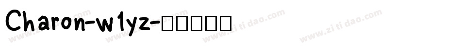 Charon-w1yz字体转换