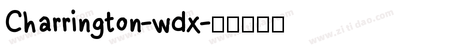 Charrington-wdx字体转换